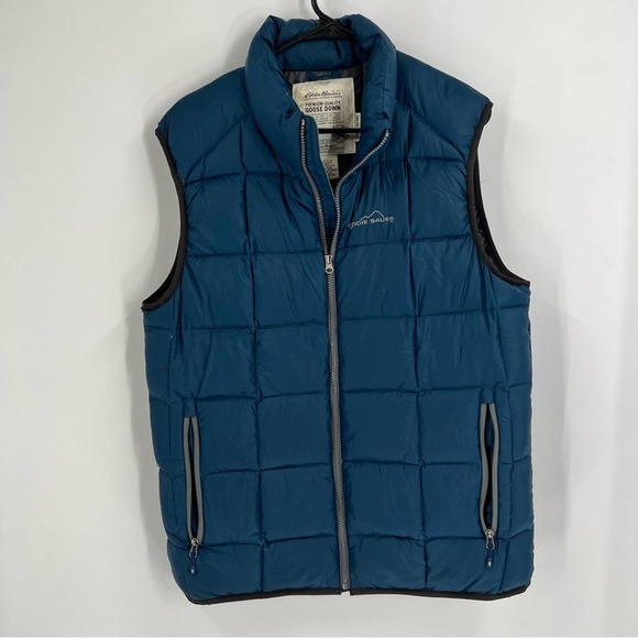 Eddie Bauer Other - Eddie Bauer Mens Blue 700 Filled Goose Down Puffer Vest M